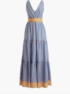J.Crew Point Sur Floral Tiered Maxi Dress